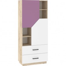 Augstais plaukts PAX 80 2D2S, Ozols/Balts/Lavanda